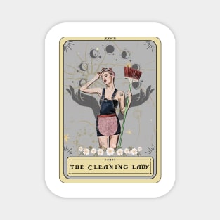 Cleaning Lady Tarot Card, Funny Tarot for The Maid Magnet