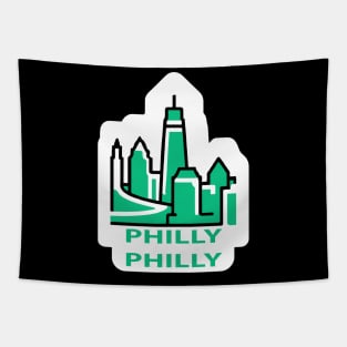 Philly Philly Skyline Tapestry