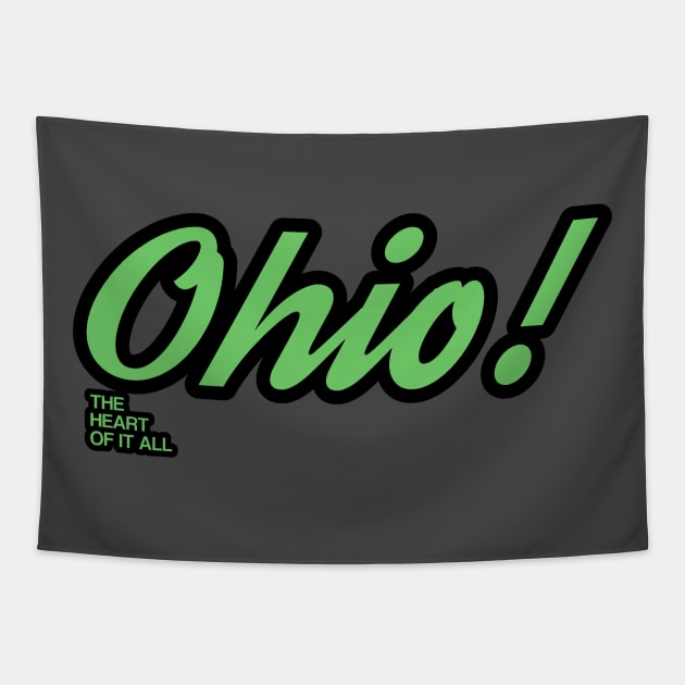 Ohio The Heart Of It All Tapestry by maskind439