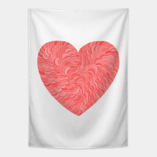 Holiday Peppermint Heart Tapestry
