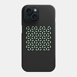 Abstract pattern in dark green Phone Case