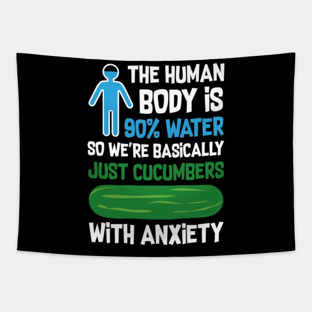 We are just cucumbers - funny dad joke Tapestry by MerchByThisGuy