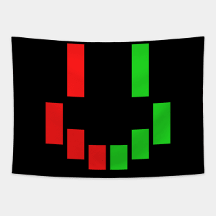 Candlestick Bar Chart Smile Stock Market Trader Tapestry