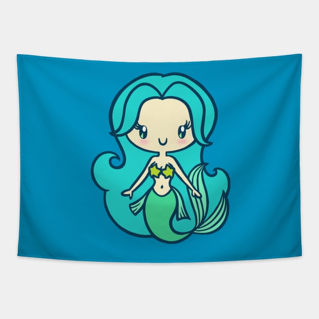 A Mermaid Without Her Pants Tapestry by Ellador