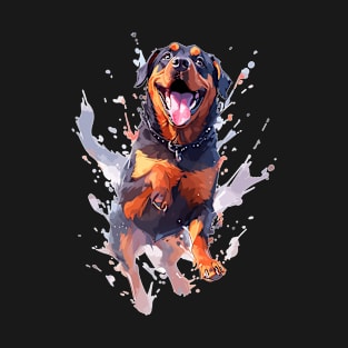 Happy Rottweiler Dog Lover T-Shirt