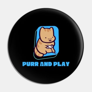 Purr And Play Pin