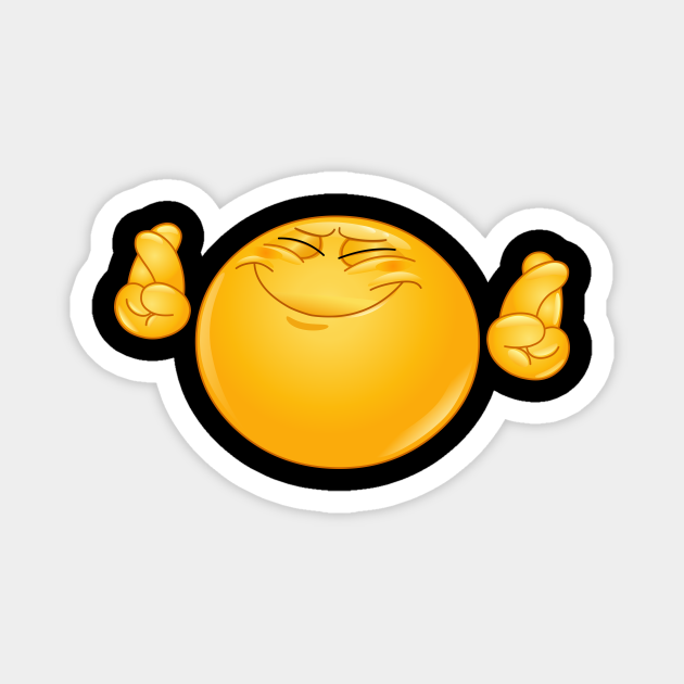 Crossing Fingers Emoji Emoji TeePublic