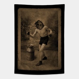 Vintage Fight Milk Tapestry