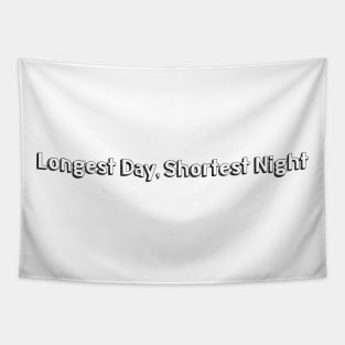 Longest Day, Shortest Nigt // Typography Design Tapestry