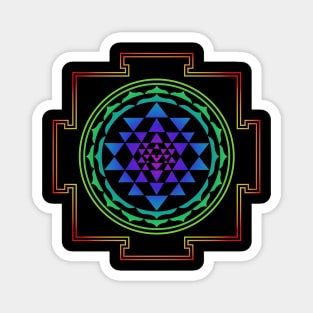 Shri Yantra / Chakra Colors Magnet