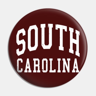 South Carolina Basic Distressed Arch Vintage Souvenir Pin