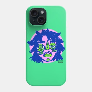 Pink sketchy face Phone Case