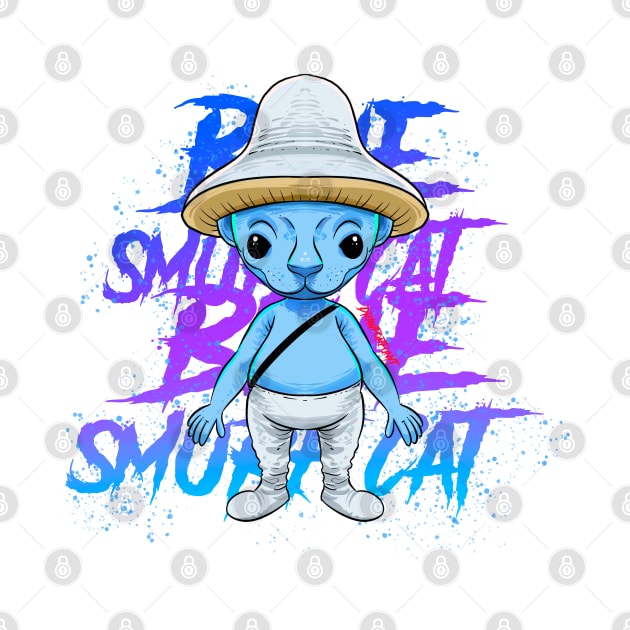 GARTEN OF BAN BAN BLUE SMURF CAt by Draw For Fun 