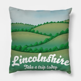 Lincolnshire Rural Travel poster Pillow