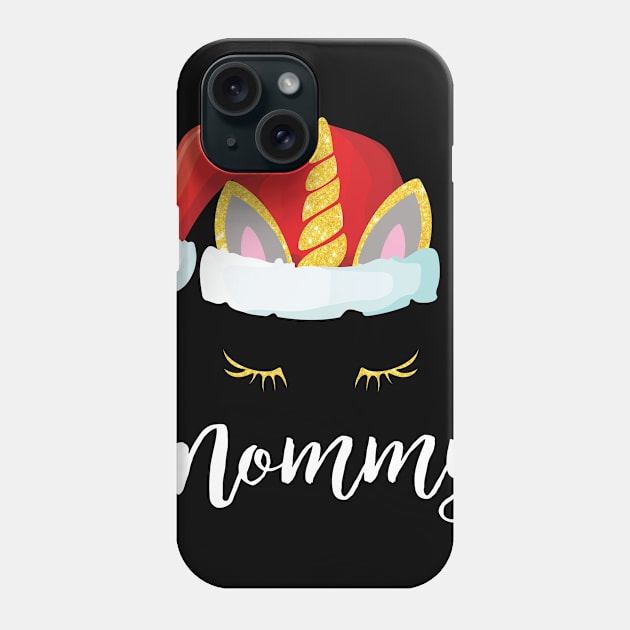 Cute Unicorn Mommy Christmas Funny Gift Phone Case by thuden1738