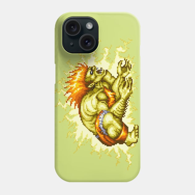 Blanka Electric Thunder Phone Case by Pexel Pirfect