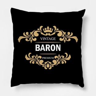 Baron Name Pillow