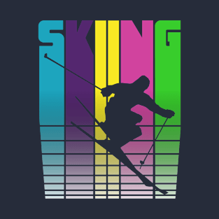 90’s Skiing Design T-Shirt