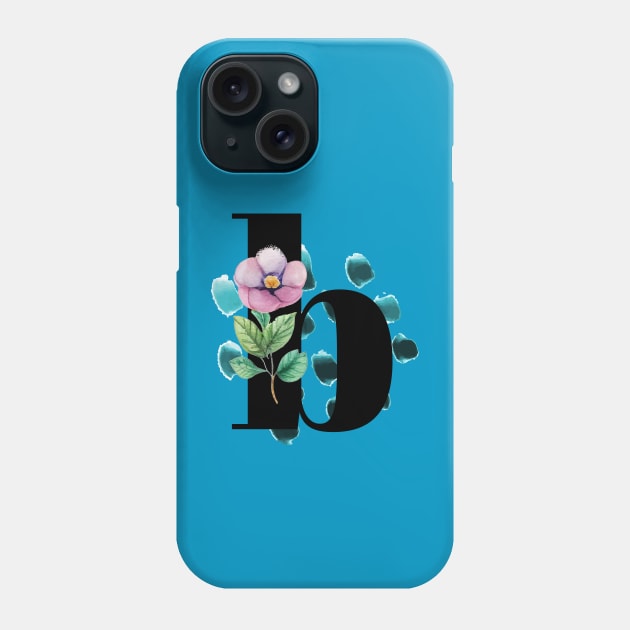 b letter  | Monogram, a Floral Letter Phone Case by A Floral Letter Capital letter A | Monogram, Sticker