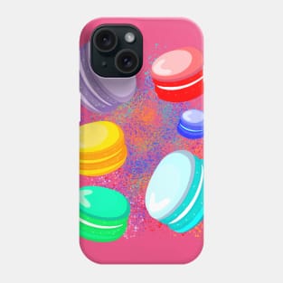 Rainbow macarons Phone Case