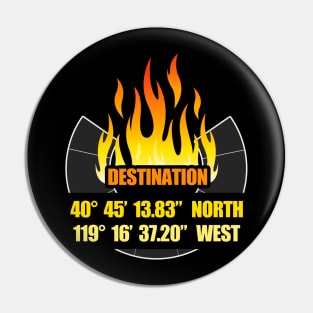 Destination Burning Man Pin