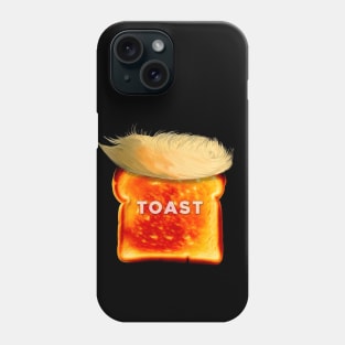 Trump is Toast: Donald Trump Guilty in New York Civil Fraud Case on a Dark Background Phone Case