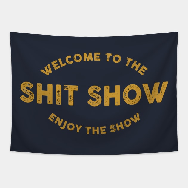 the shit show Tapestry by small alley co