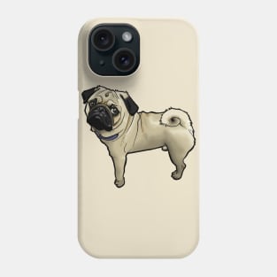 Standing Pug Phone Case