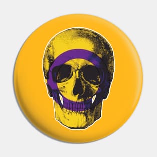 Intersex Skull Pin