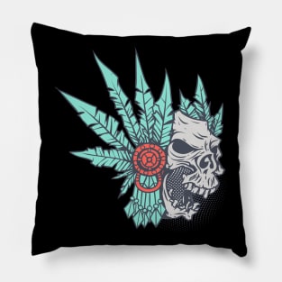 Native-American Skull Pillow