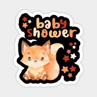 Baby shower Hello little One Smart Cookie Sweet little fox cute baby outfit Magnet