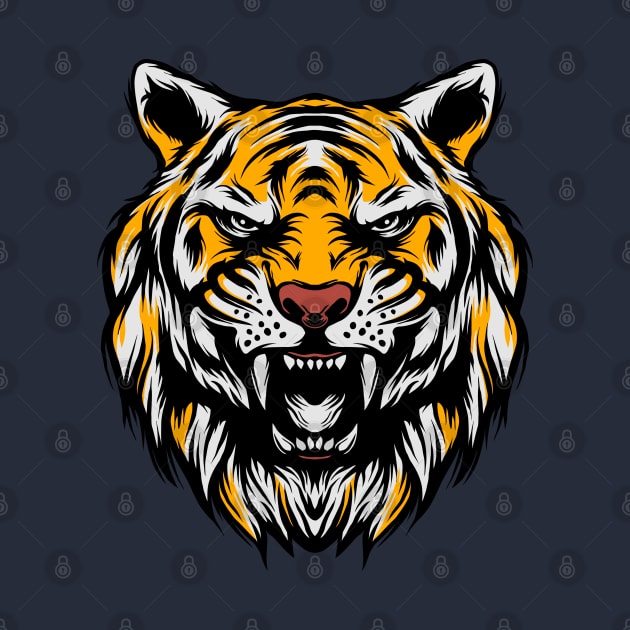 Tiger Head by Tuye Project