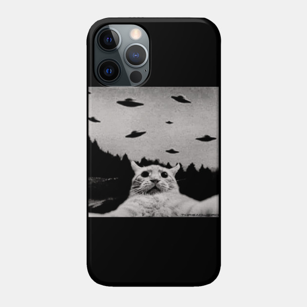 UFO Cat Selfie - Funny Cats - Phone Case