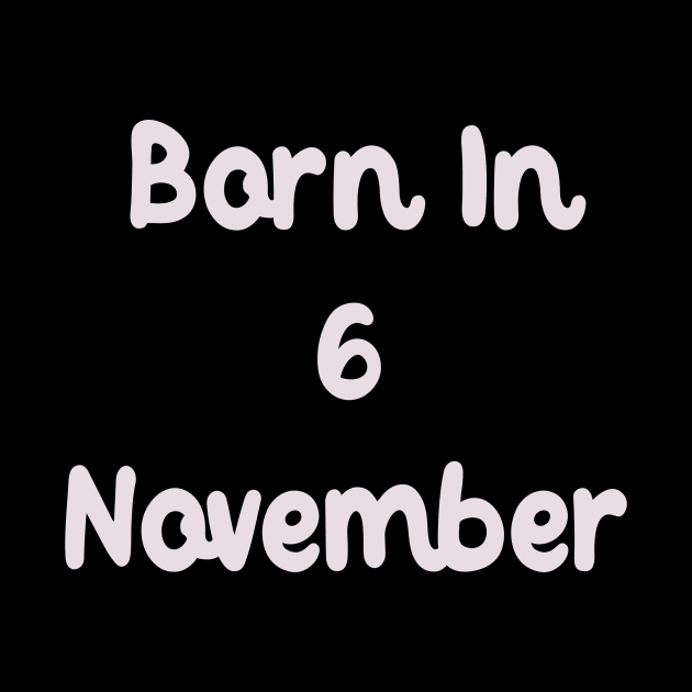 Born In 6 November by Fandie