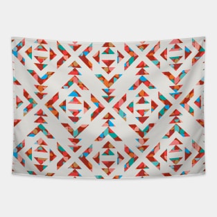 Tribal Geometry No.002 / Vibrant Colors Tapestry