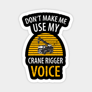 crane driver father father's day construction work Magnet