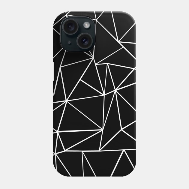 Fracture Black Phone Case by Emeline