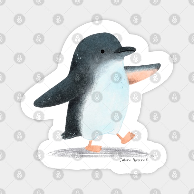 Blue Penguin Magnet by julianamotzko