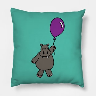 Hippo with Balloon Pillow