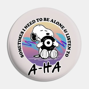 A-Ha - Vinyl Record Geek Design Pin