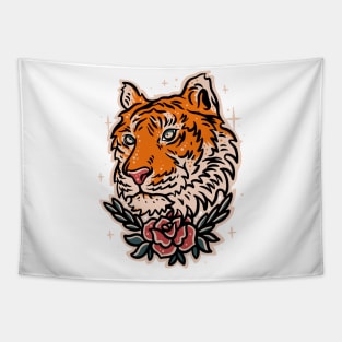 Tiger illustration Tapestry