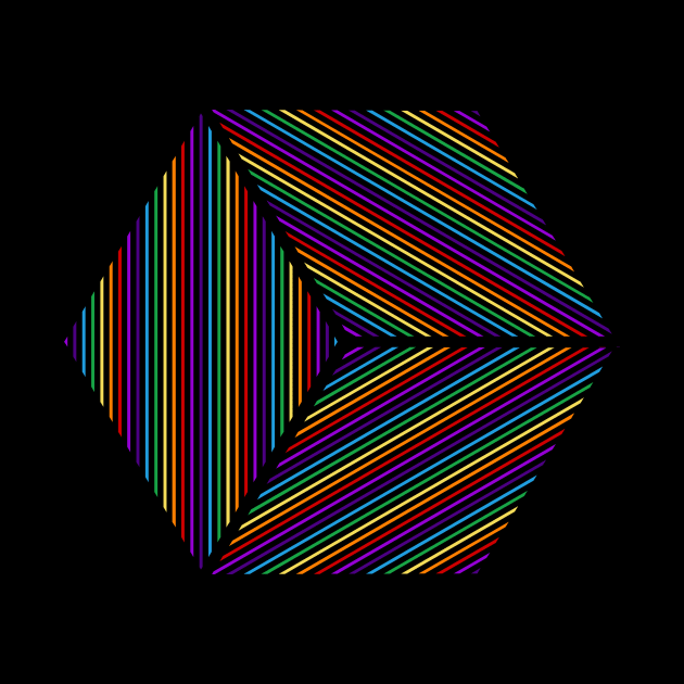 3D Rainbow Cube by LemonBox