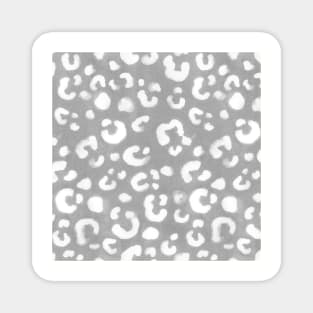 Gray Handmade Leopard Texture Magnet