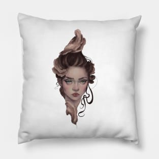 Turkey Tail Mushroom Girl Pillow