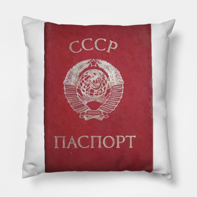 passport USSR Pillow by kausofa