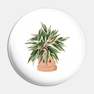 Cute Plant Illustration, Calathea Triostar Pin