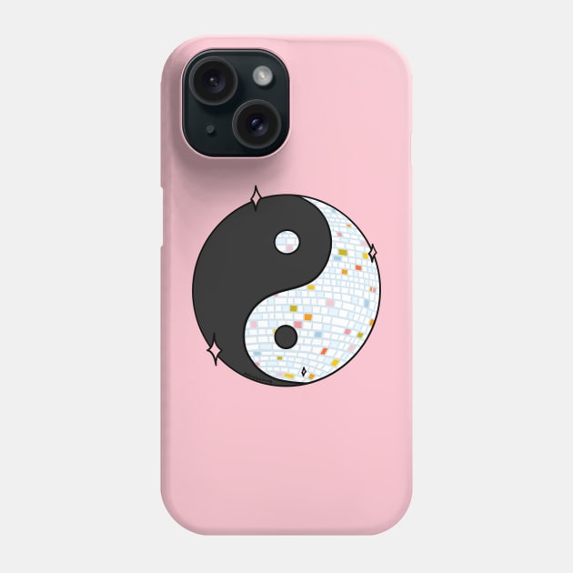 Yinyang Disco Ball Phone Case by Doodle by Meg