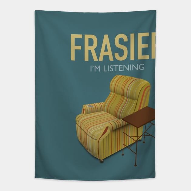 Frasier - TV Series Poster Tapestry by MoviePosterBoy