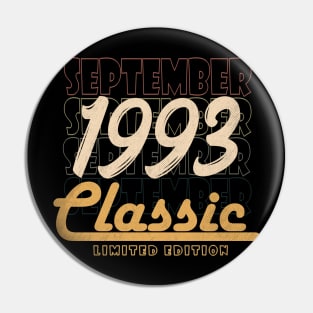 September 1993 birthday Pin