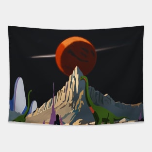 Space Dinosaurs Tapestry